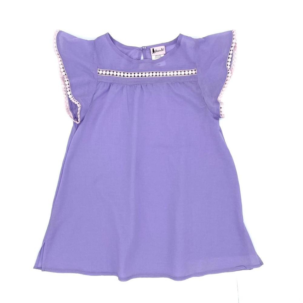 GUC Floatimini Flutter Sleeve Swim Coverup in Lavender Purple 6/6X